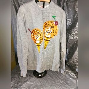 Ice Cream Tiger Sweatshirt Large Billionaire Boys Streetwear Hip Hop Y2K